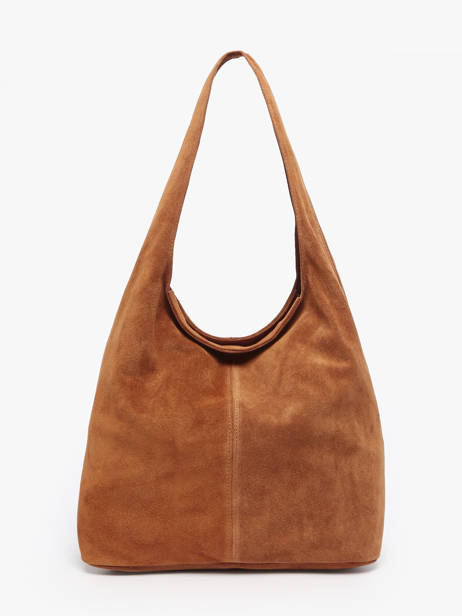 Sac Porté épaule Velvet Cuir Milano Marron velvet VE25065