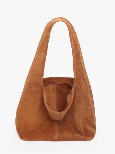 Sac Porté épaule Velvet Cuir Milano Marron velvet VE25065 vue secondaire 2