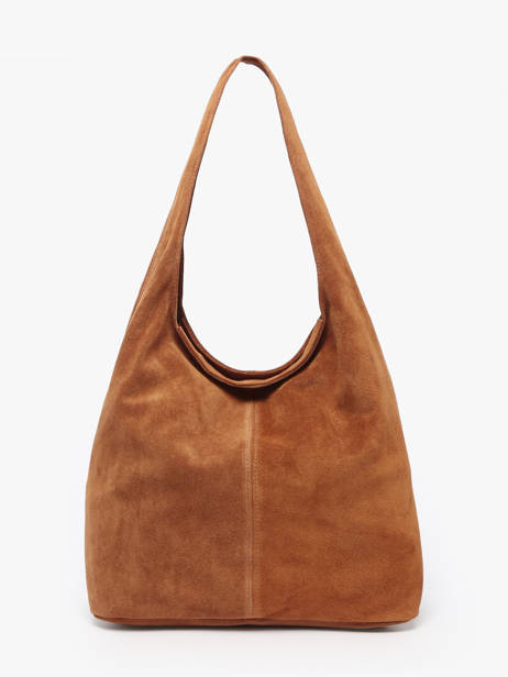 Sac Porté épaule Velvet Cuir Milano Marron velvet VE25065 vue secondaire 3