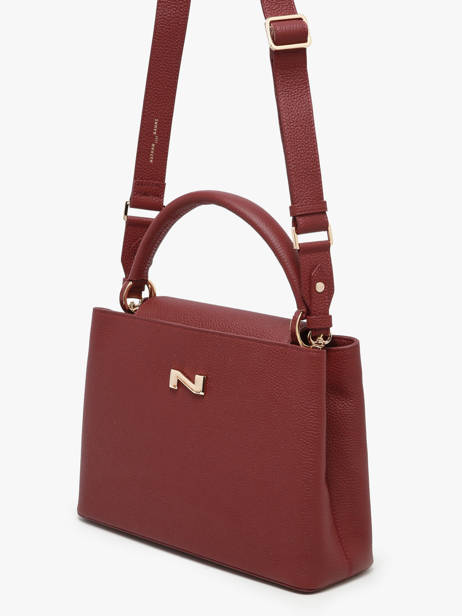 Sac à Main Magnolia Cuir Nathan baume Rouge eden 3 vue secondaire 1