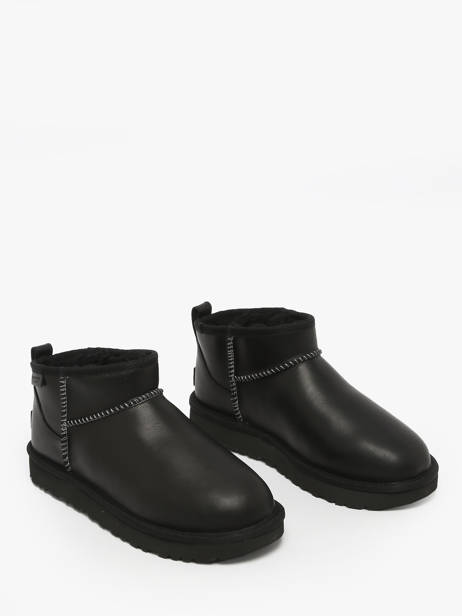 Boots In Leather Ugg Black women 1163490 other view 2
