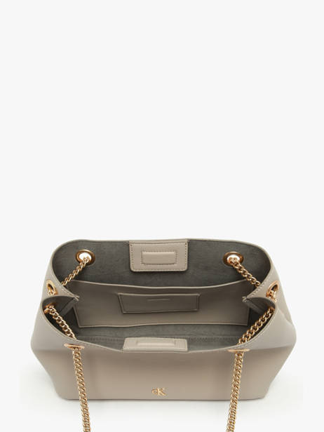 Shoulder Bag Minimal Mono Recycled Polyester Calvin klein jeans Beige minimal mono 4F3205G other view 3