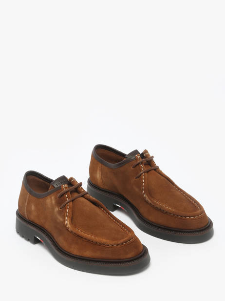 Chaussures Derbies En Cuir Tommy hilfiger Marron men 5589GVQ vue secondaire 1