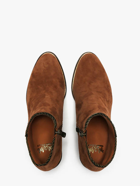 Heeled Boots Tiglon In Leather Mam'zelle Brown women CSIUY48 other view 4