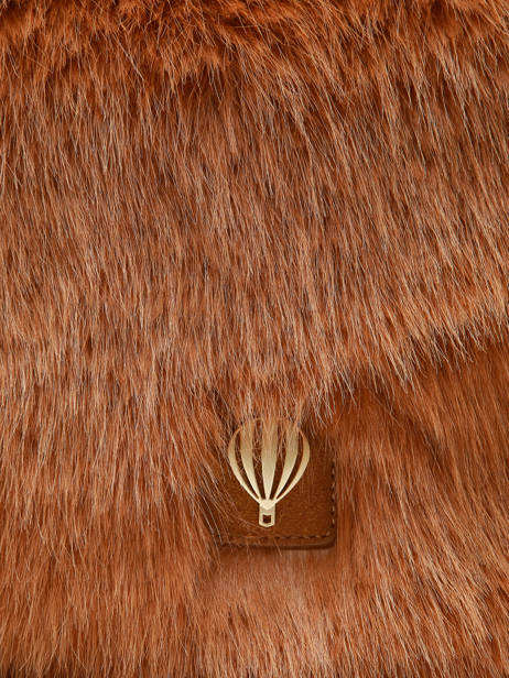 Shoulder Bag Doudou Fur Le voyage en panier Brown doudou AHP262 other view 2