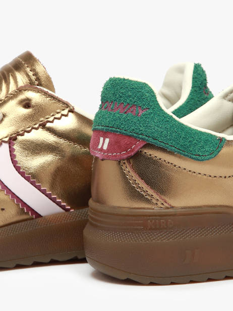 Sneakers In Leather Coolway Gold women 7693294 other view 3