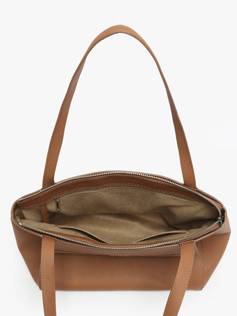 Sac Porté épaule Madeleine Cuir Nathan baume Marron candy 8 vue secondaire 3