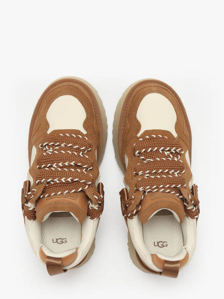 Sneakers Plateforme En Cuir Ugg Marron women 1171541 vue secondaire 3