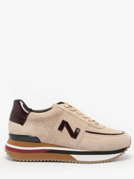 Sneakers In Leather Nathan baume Beige women 52NS1603