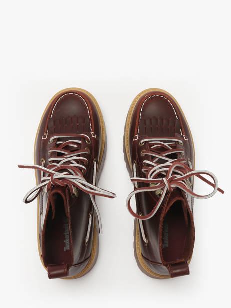 Platform Boots In Leather Timberland Brown women 27YZEIW1 other view 3