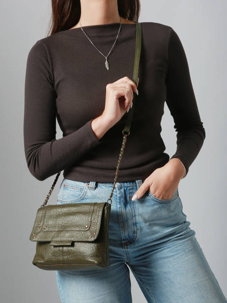 Shoulder Bag Felizia Leather Pieces Green felizia 17116820 other view 1