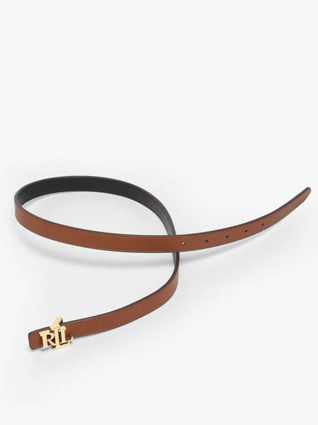 Ceinture Femme Réversible S 20 En Cuir Saffiano Lauren ralph lauren Marron elmswood 12974560 vue secondaire 3