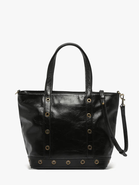 Sac Porté Main Cabas Cuir Cuir Vanessa bruno Noir cabas cuir 82V40435 vue secondaire 4
