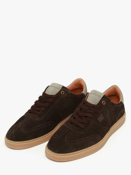 Sneakers Quadra In Leather Redskins Brown men QUADRA other view 1