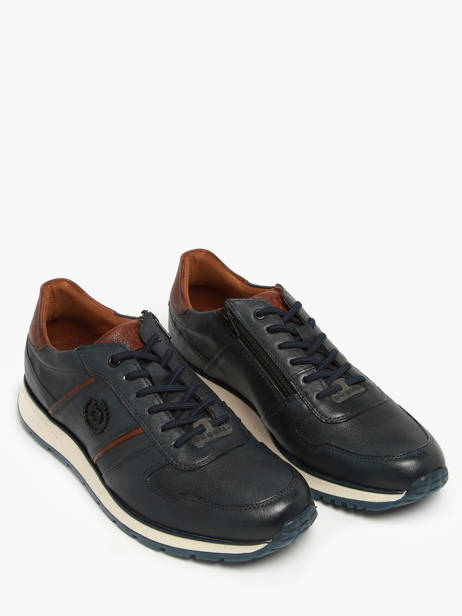 Sneakers Ivo In Leather Bugatti Blue men 41004100 other view 1