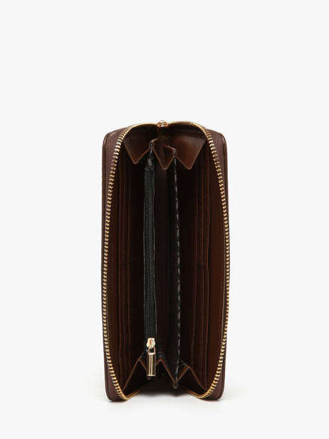 Wallet Lulu castagnette Brown zip CHRYS033 other view 1
