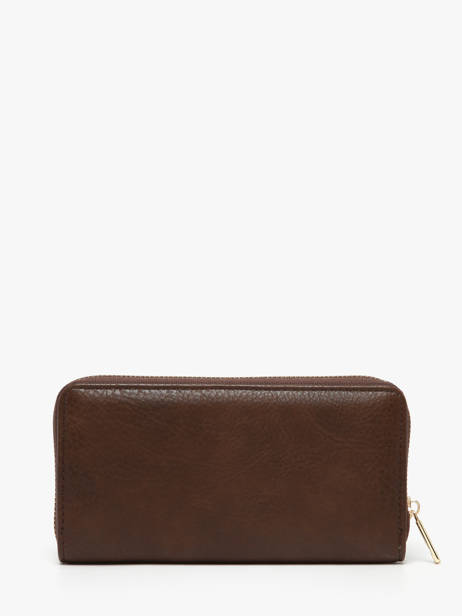 Wallet Lulu castagnette Brown zip CHRYS033 other view 2