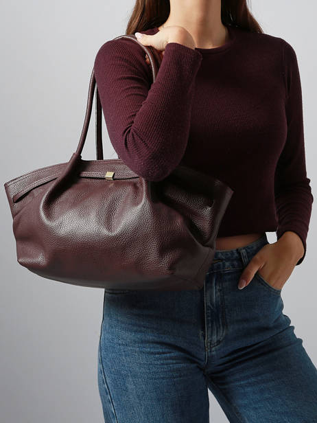 Sac Porté épaule Caviar Cuir Milano Rouge caviar CA25062 vue secondaire 1