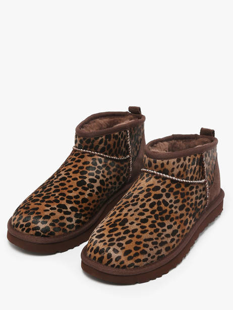 Bottines En Cuir Ugg Marron women 1158328 vue secondaire 1