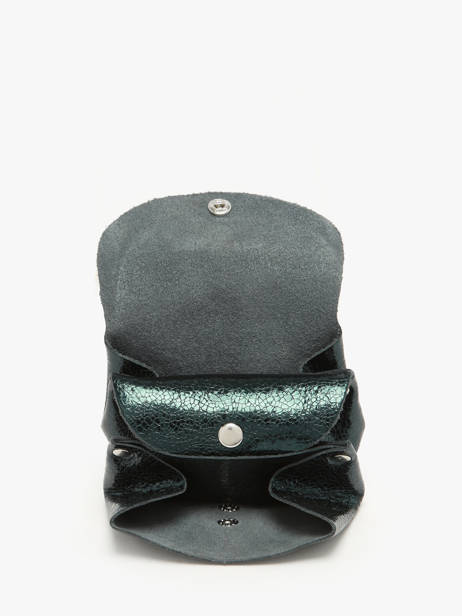 Porte-monnaie Le Gustave Minuit Cuir Paul marius Vert minuit GUSTAMIN vue secondaire 1