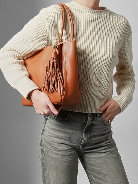 Sac Porté épaule Helena Cuir Francinel Marron helena 22945 vue secondaire 1