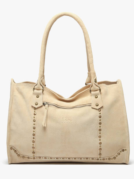 Sac à Main A4 Houston Cuir Basilic pepper Beige houston BHOU31