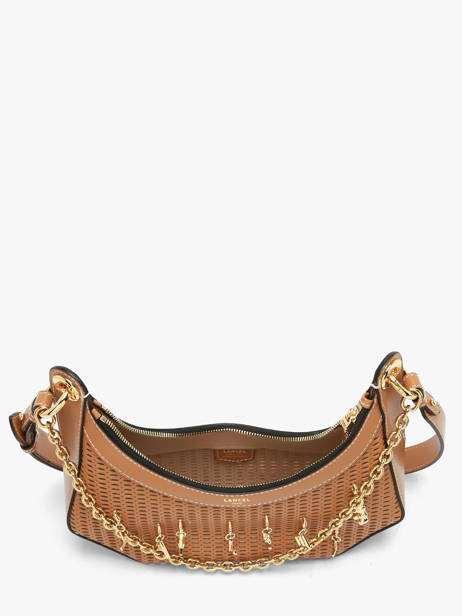 Sac Bandoulière M Croisette Charms Cuir Lancel Marron croisette A14012 vue secondaire 4