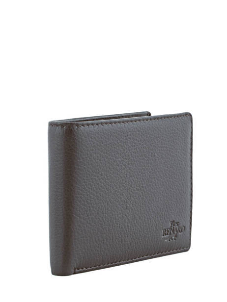 Portefeuille Foulonne Cuir Yves renard Marron foulonne 2377 vue secondaire 1