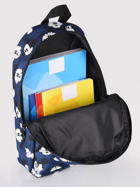 Backpack Mickey Mouse 1 Compartment Mickey and minnie mouse Violet fashion 1782 other view 3