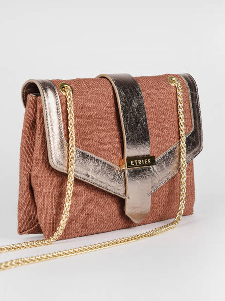Medium Linnen Jana Crossbody Bag Etrier Red jana lin EJLI002M other view 2