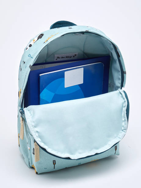 Sac A Dos 1 Compartiment Kidzroom Bleu mini 986 vue secondaire 3