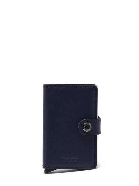 Porte-cartes Original Cuir Secrid Bleu original MO vue secondaire 1