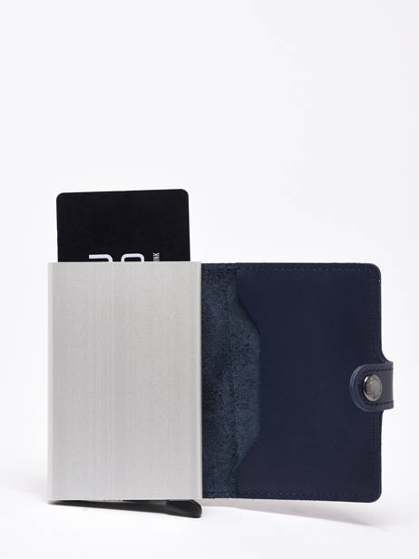 Porte-cartes Original Cuir Secrid Bleu original MO vue secondaire 2