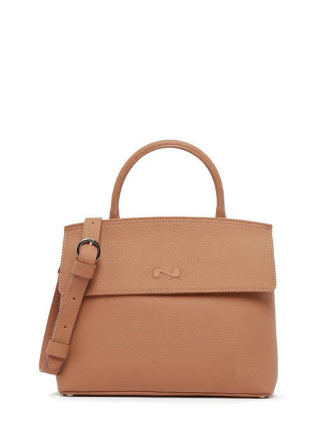 Sac Bandoulière Clarita Cuir Nathan baume Marron nathan 18