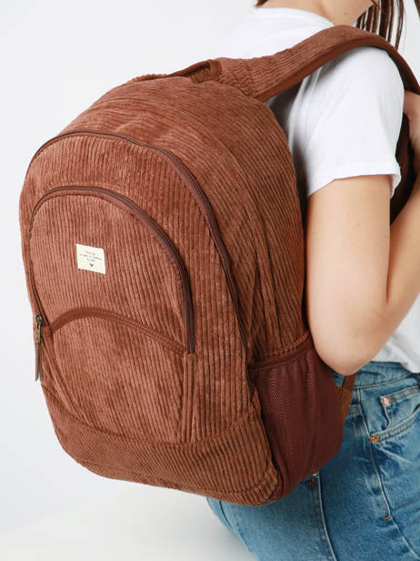 Sac à Dos 2 Compartiments Roxy Marron back to school RJBP4654 vue secondaire 1